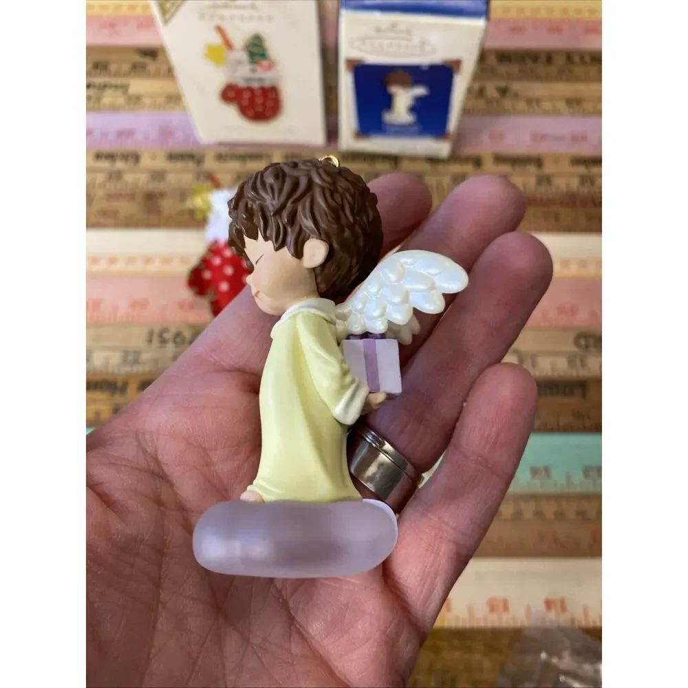 Hallmark 2005 Mary's Angels #18 Forsythia / 2008 A Christmas Surprise Ornaments